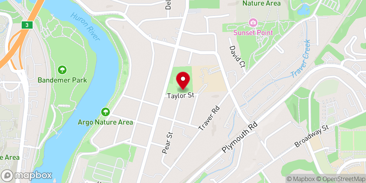 Map showing location of Catholic Charities