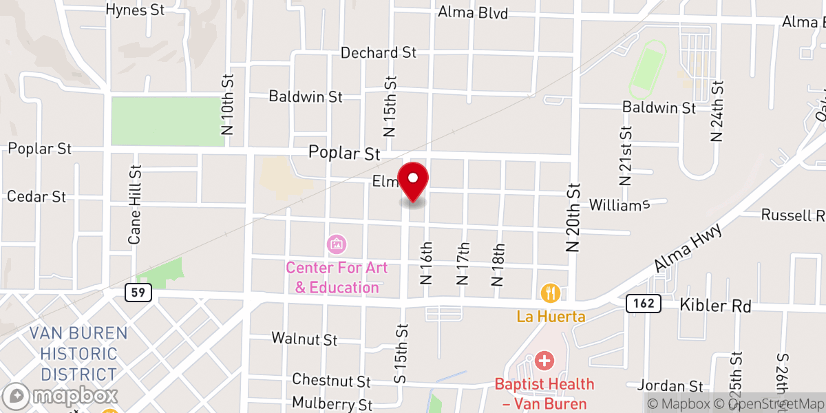 Map showing location of God's Anchor