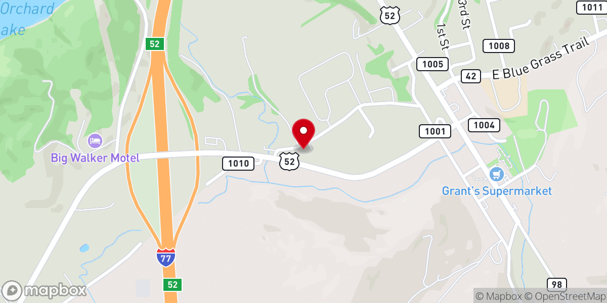 Map showing location of Bland Ministry Center Dental Clinic