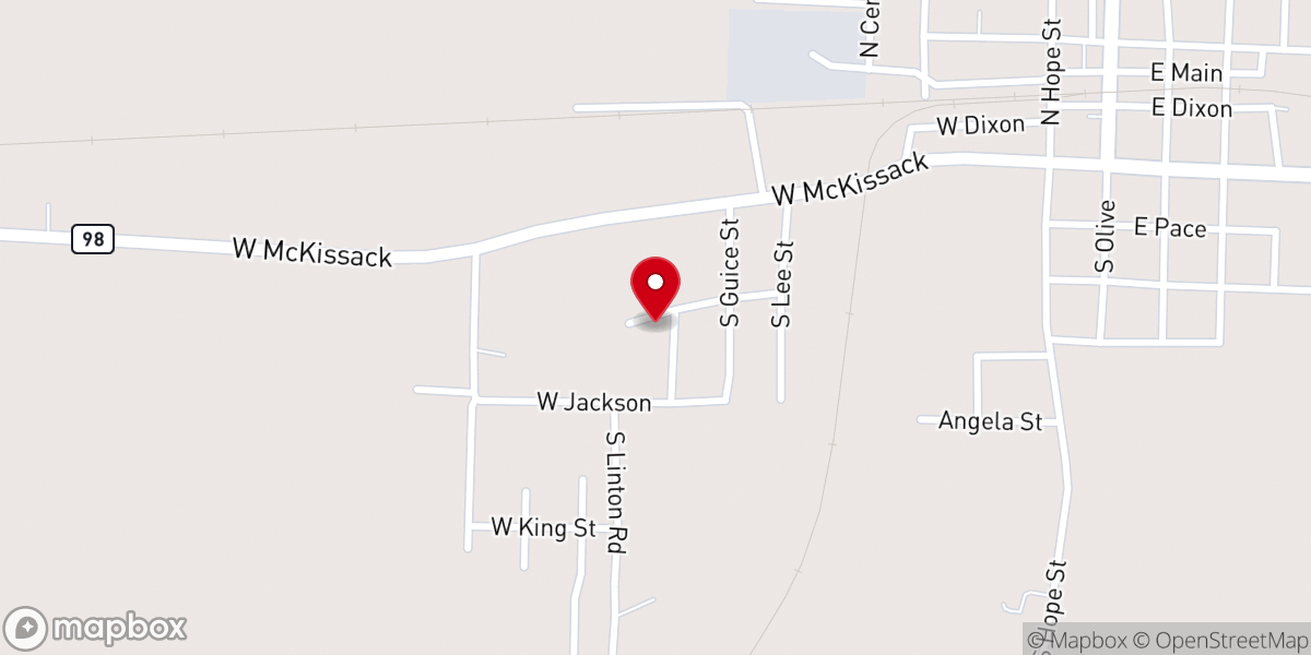 Map showing location of Westside Church of Christ of Waldo Inc