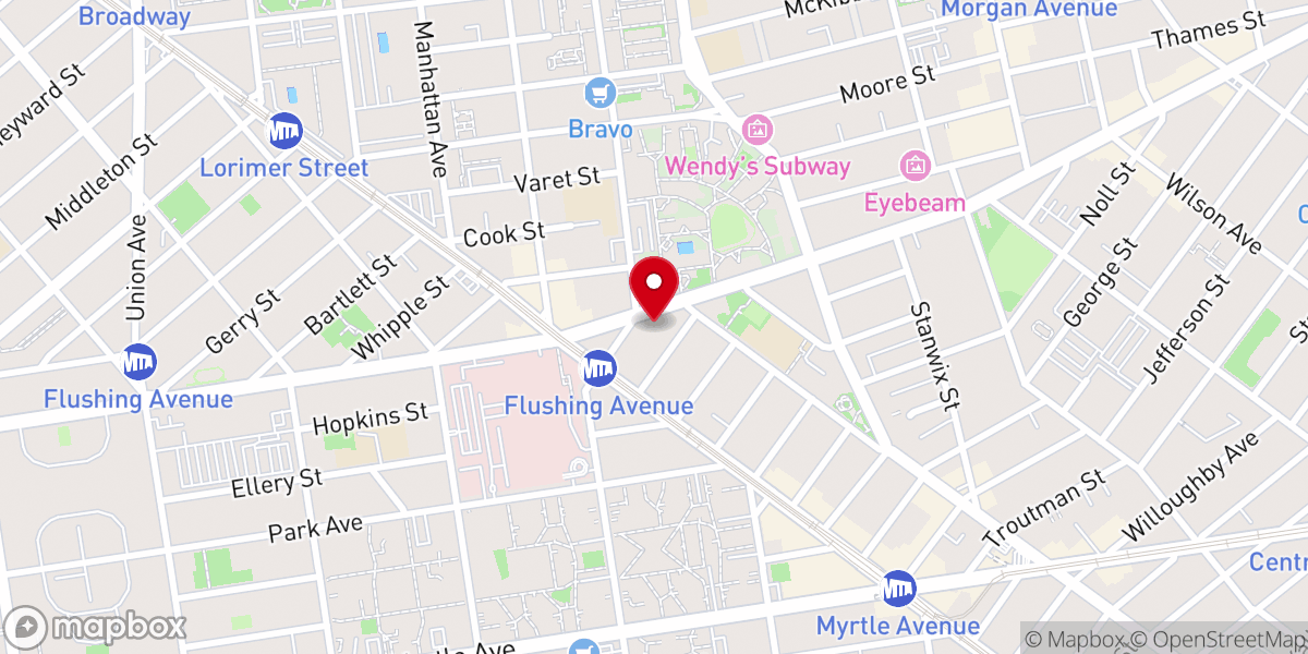 Map showing location of Queens Canaan Church