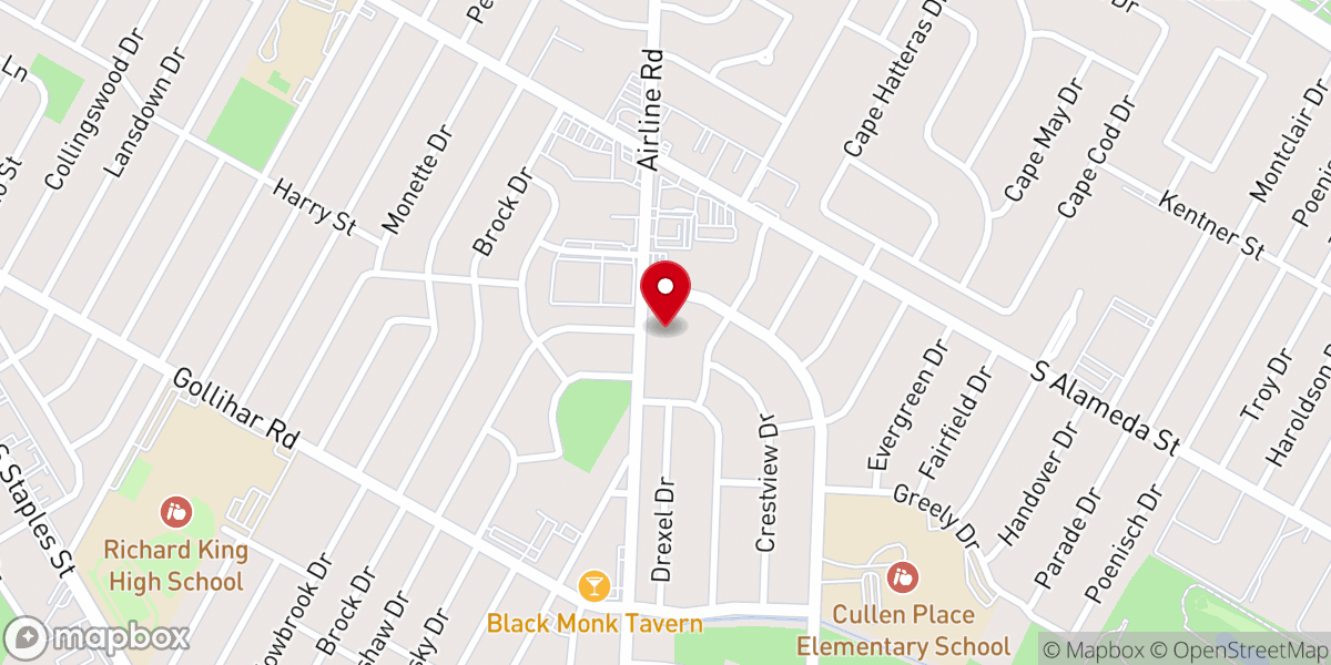 Map showing location of Saint Bartholomews Episcopal Church