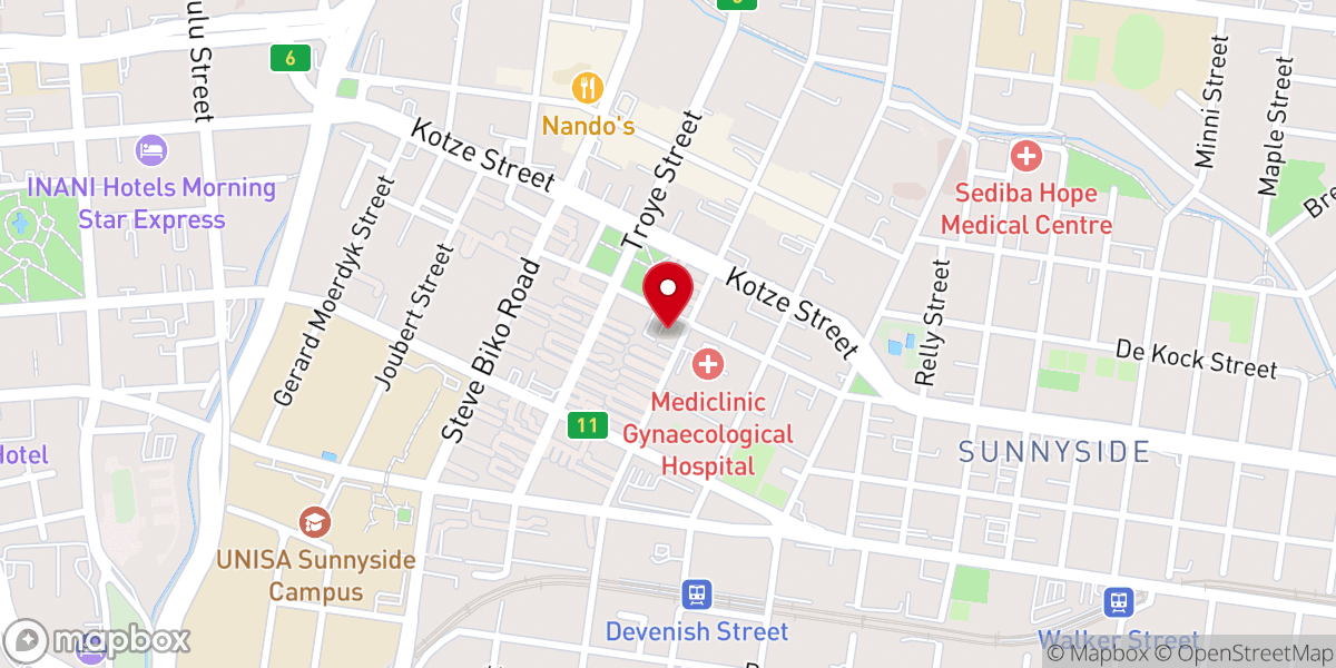 Map showing location of St. Martin De Porres Catholic Church