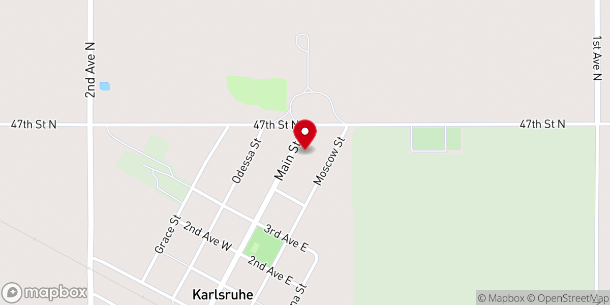 Map showing location of St Peter & Paul Church
