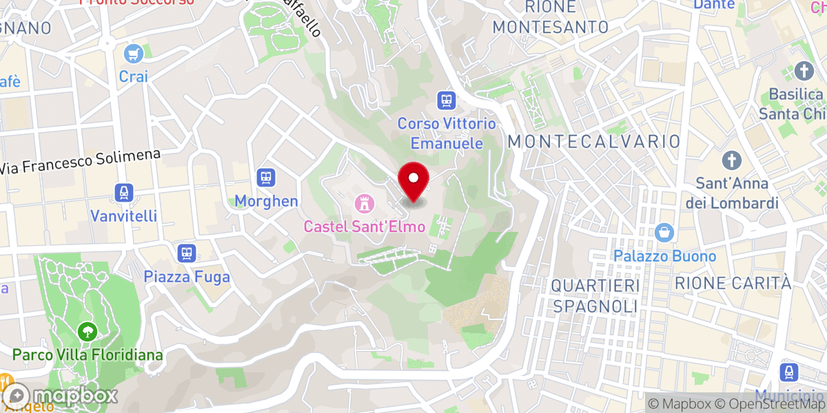 Map showing location of Certosa e Museo di San Martino