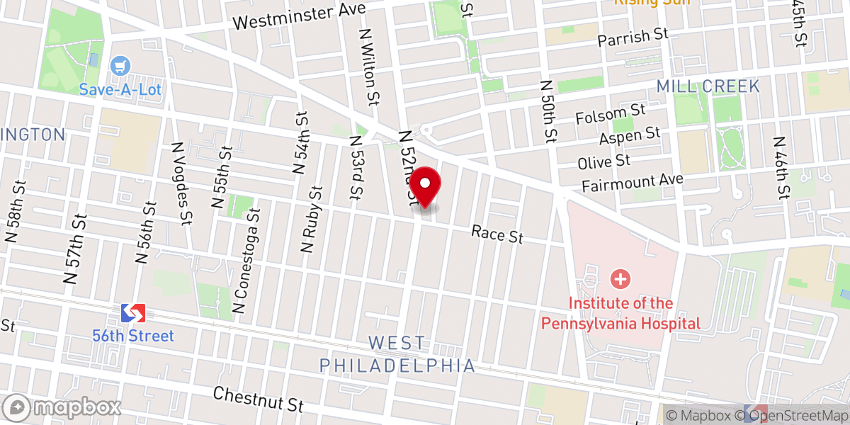 Map showing location of Refuge Apostolic Church-Our Lord