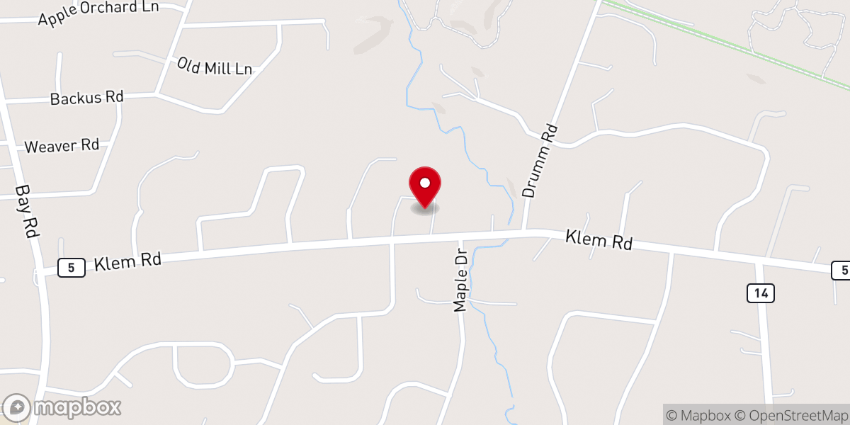 Map showing location of United Church of Christ