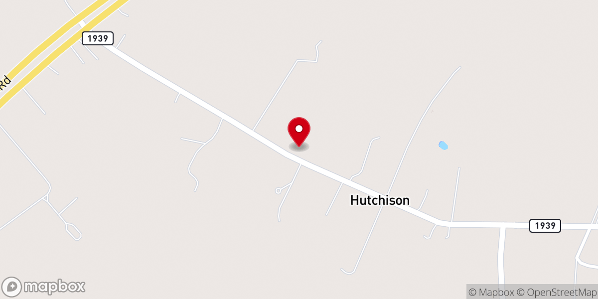 Map showing location of Hutchison Methodist Church