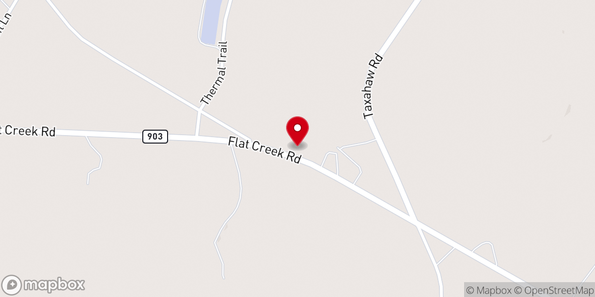 Map showing location of Cross Roads Baptist Church