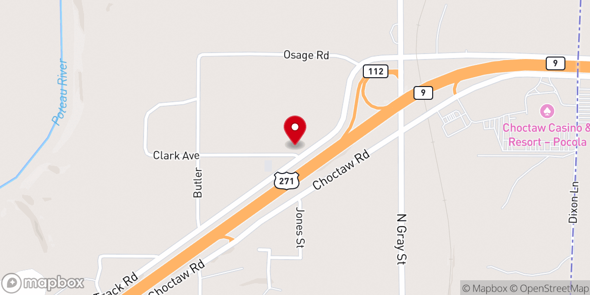 Map showing location of Union Baptist Church