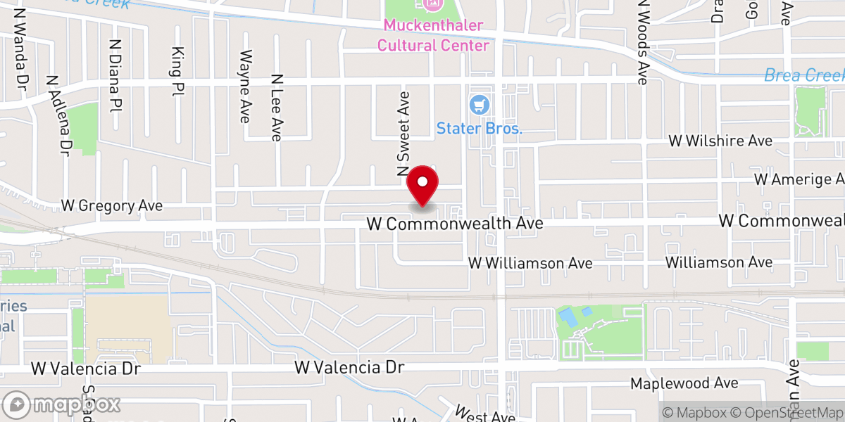 Map showing location of United Pentecostal Church