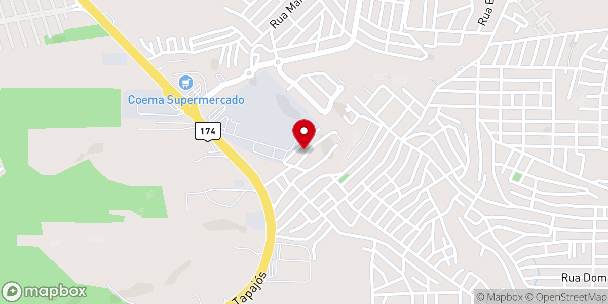 Map showing location of IEADAM | 86ª Casa de Oração | Área 9