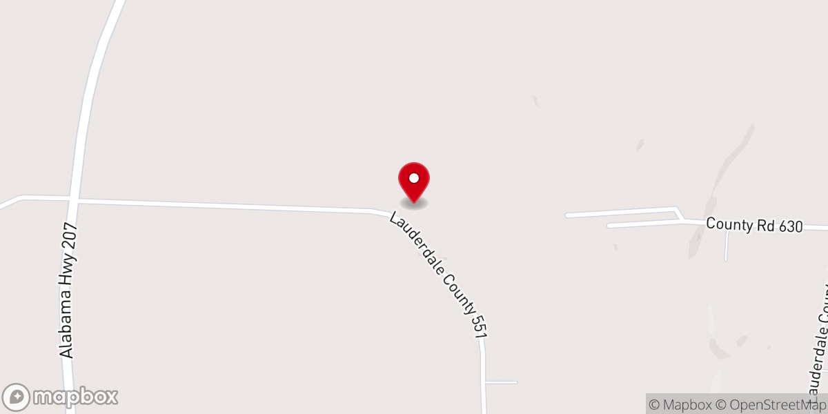 Map showing location of Hurricane Cumberland Presbyterian Church