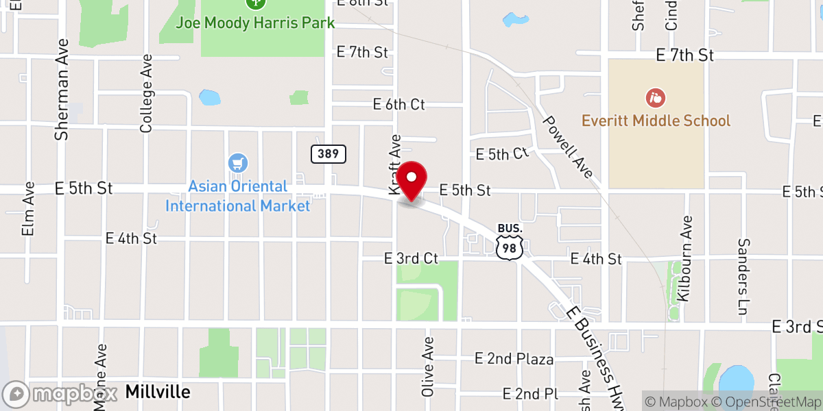 Map showing location of Goshen Evangelistic Ministries
