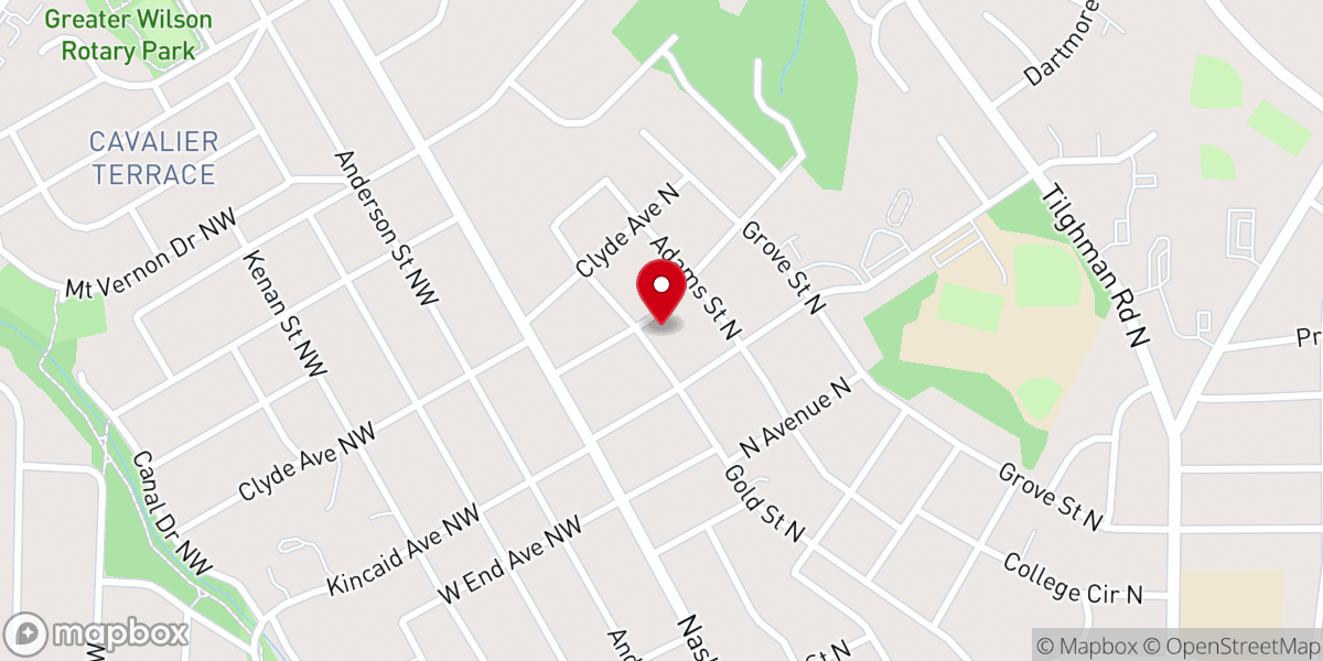 Map showing location of Iglesia Amor de Dios