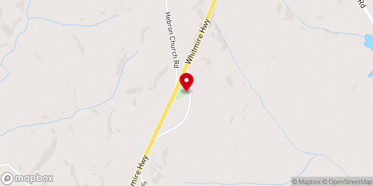 Map showing location of Beattys Chapel