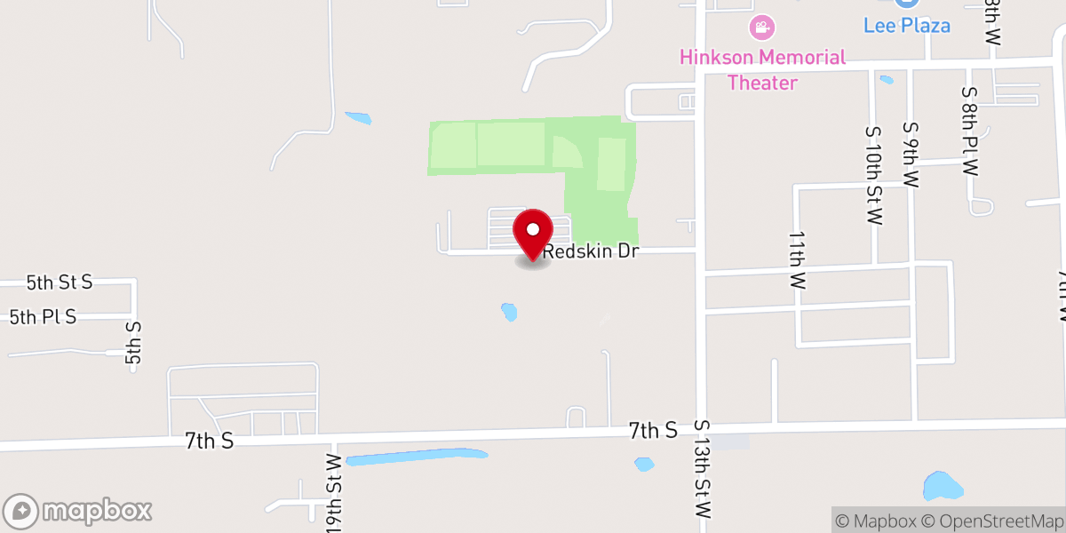 Map showing location of Venture Community Church