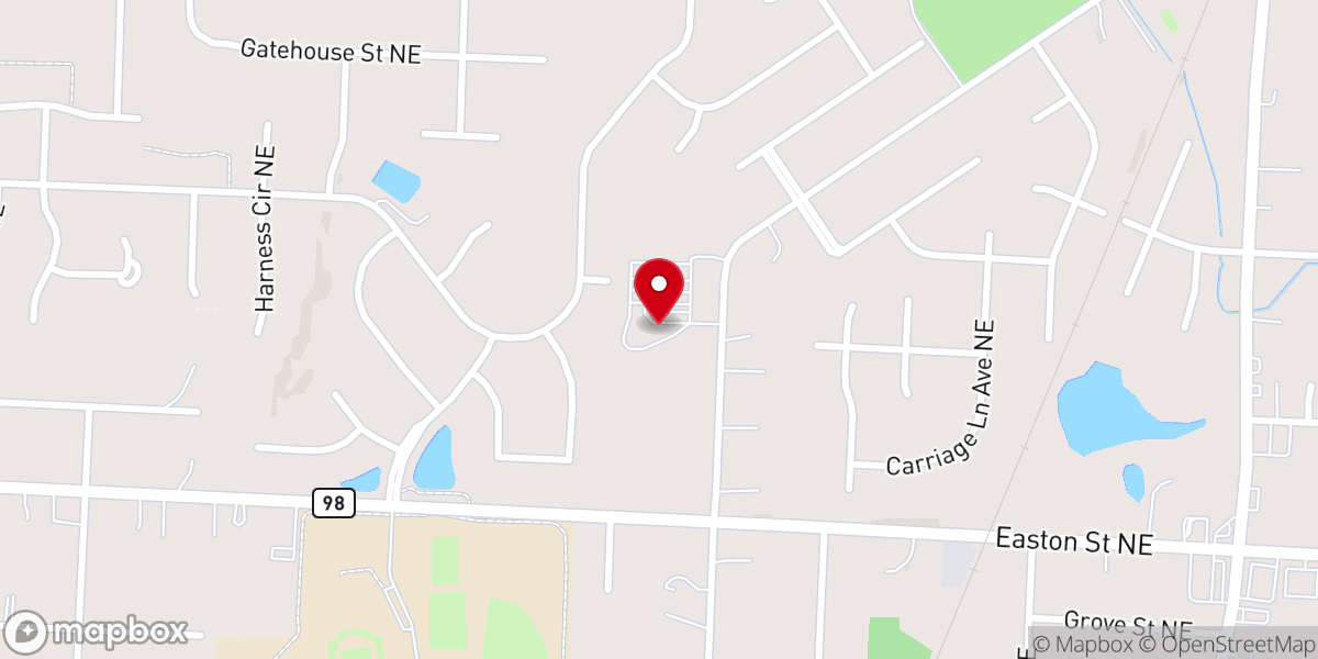 Map showing location of Faith Bible Church