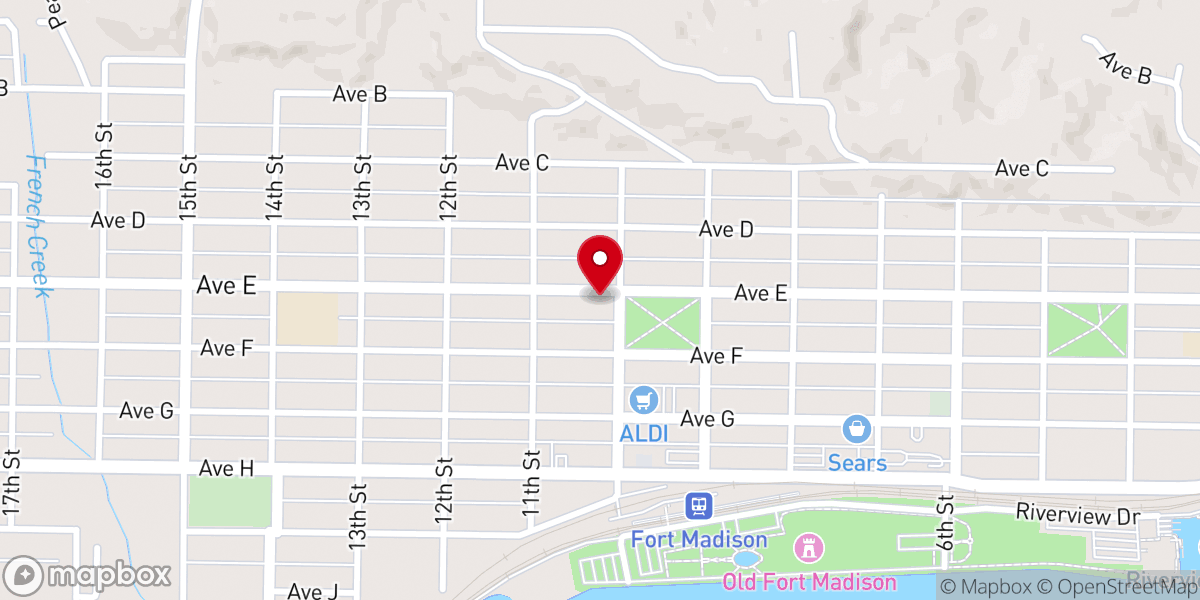Map showing location of Saint John's United Church - Soup Kitchen