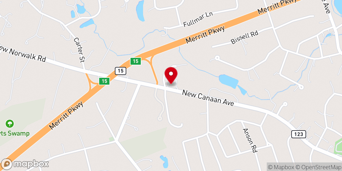 Map showing location of Parkway Assembly of God
