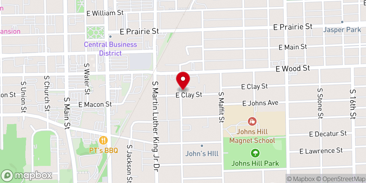 Map showing location of St. James Catholic Church