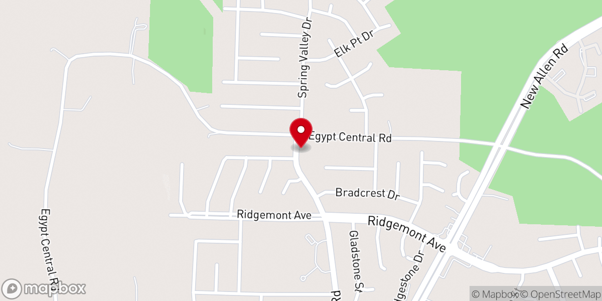Map showing location of Wings of Healing Missionary Baptist Church