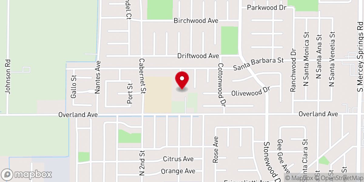 Map showing location of LBA Christian School