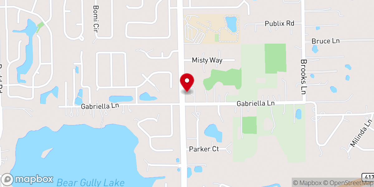 Map showing location of Faith Outreach Church