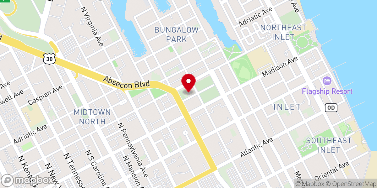 Map showing location of Al Morris Community Baptist Resource Center