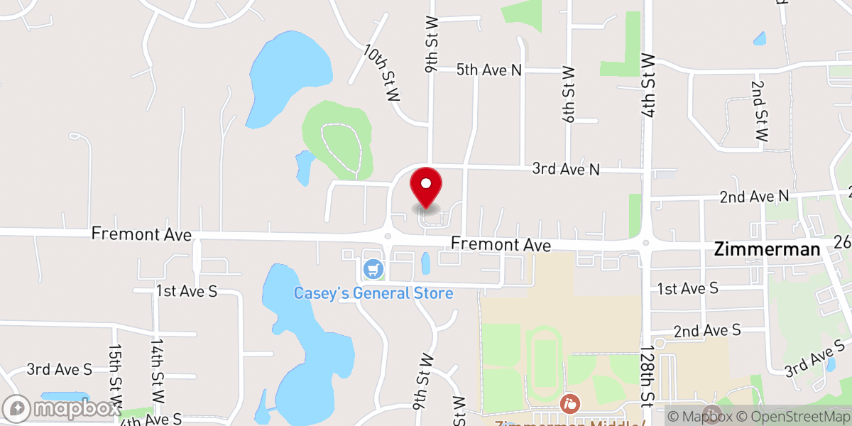 Map showing location of Cornerstone Christian Preschool