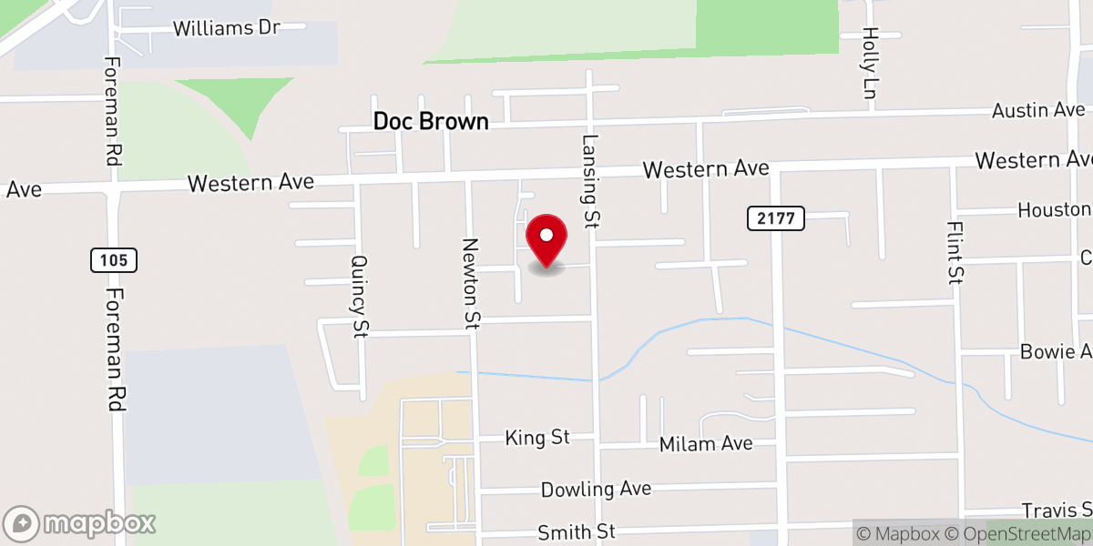 Map showing location of Christian Church West Orange