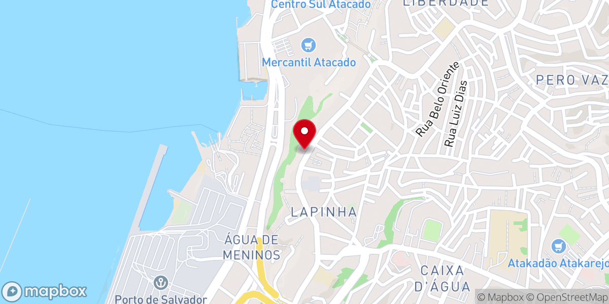 Map showing location of Igreja Santa Bárbara Independente