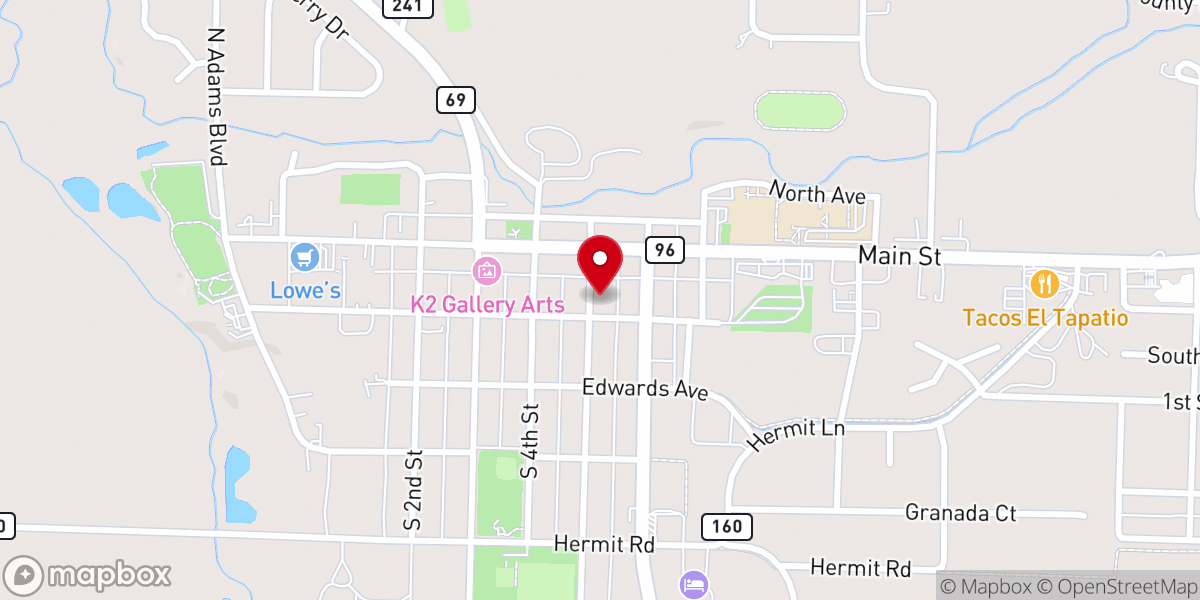 Map showing location of Our Lady of the Assumption