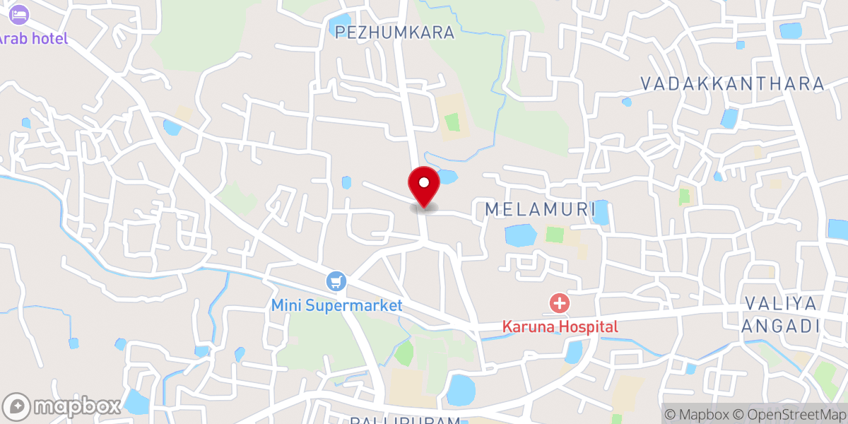 Map showing location of C.S.I Church of Hope