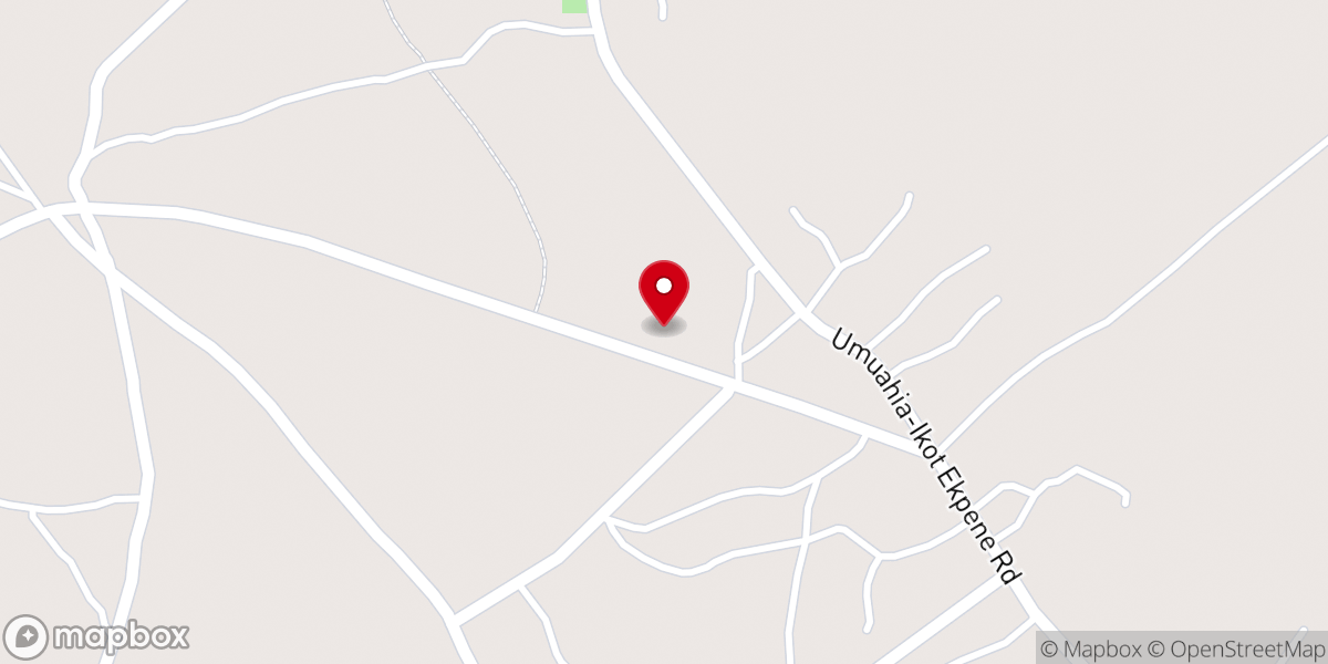 Map showing location of Apostolic Faith Church, Ikot Enwang Regional Headquarters.