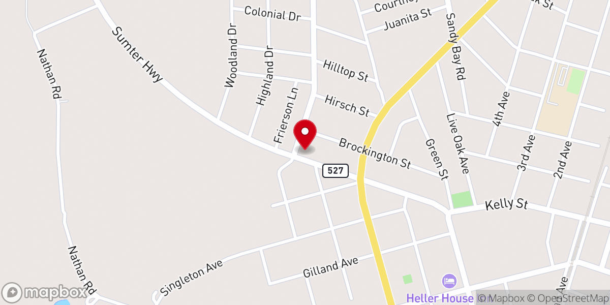 Map showing location of Friendship United Methodist Church