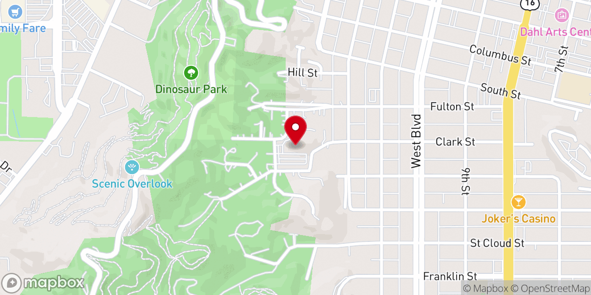 Map showing location of First Congregational Church