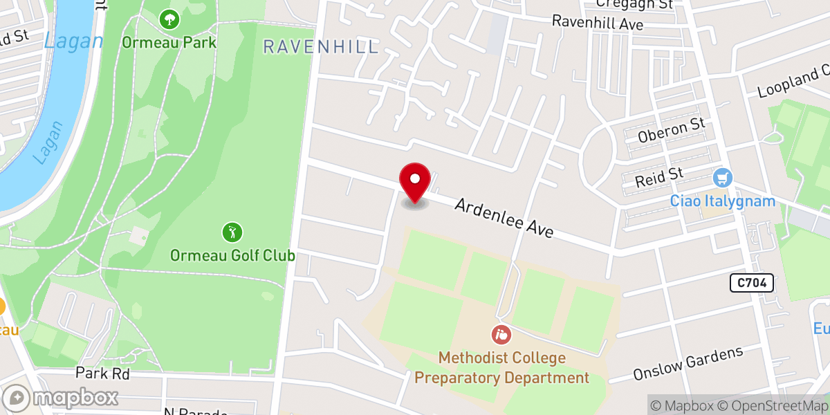 Map showing location of Methodist Church in Ireland