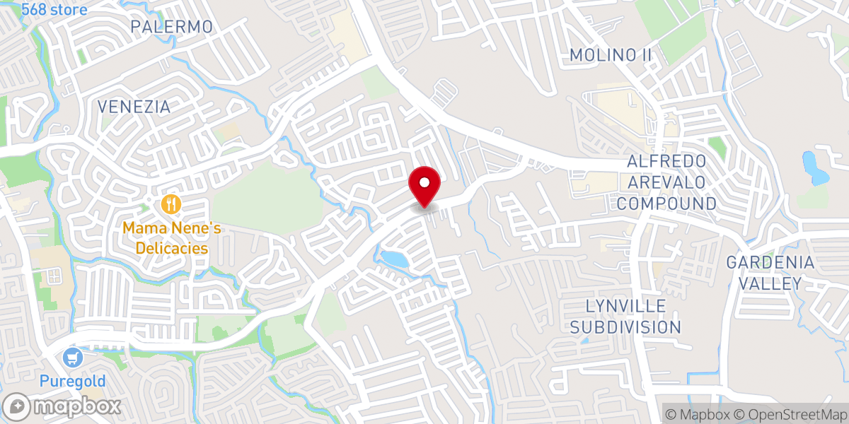 Map showing location of Christian Faith Baptist Church