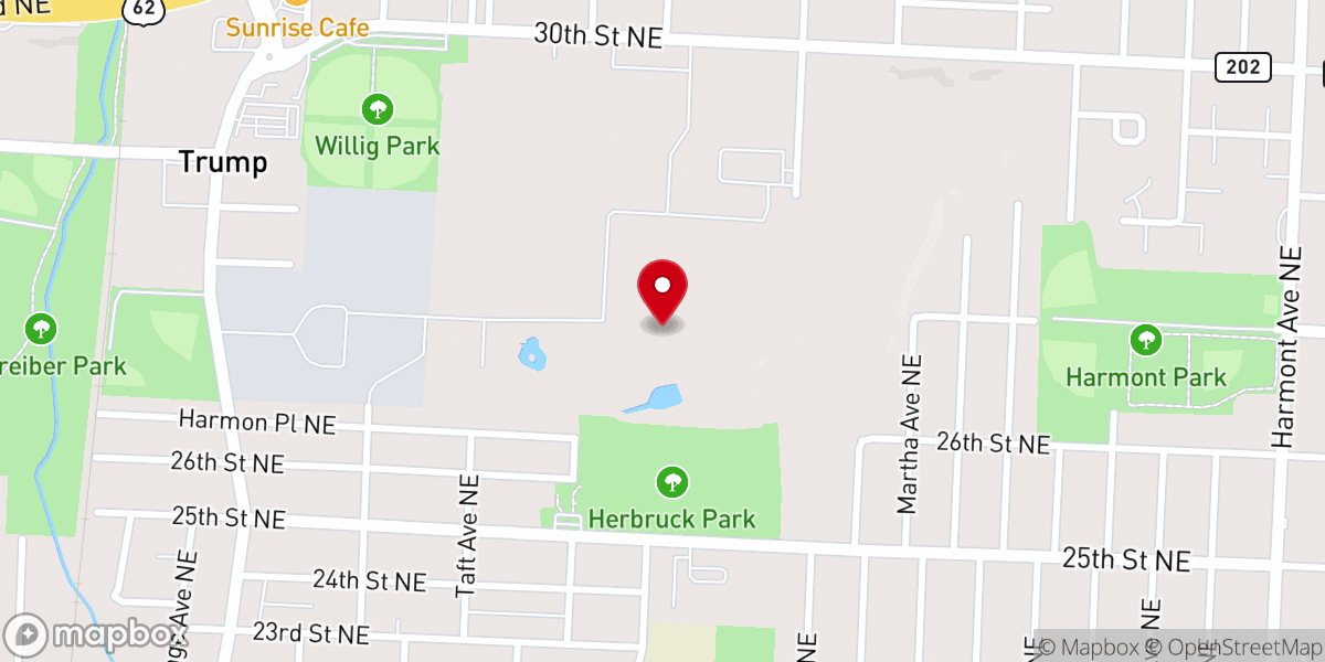 Map showing location of Rhoda Wise Shrine