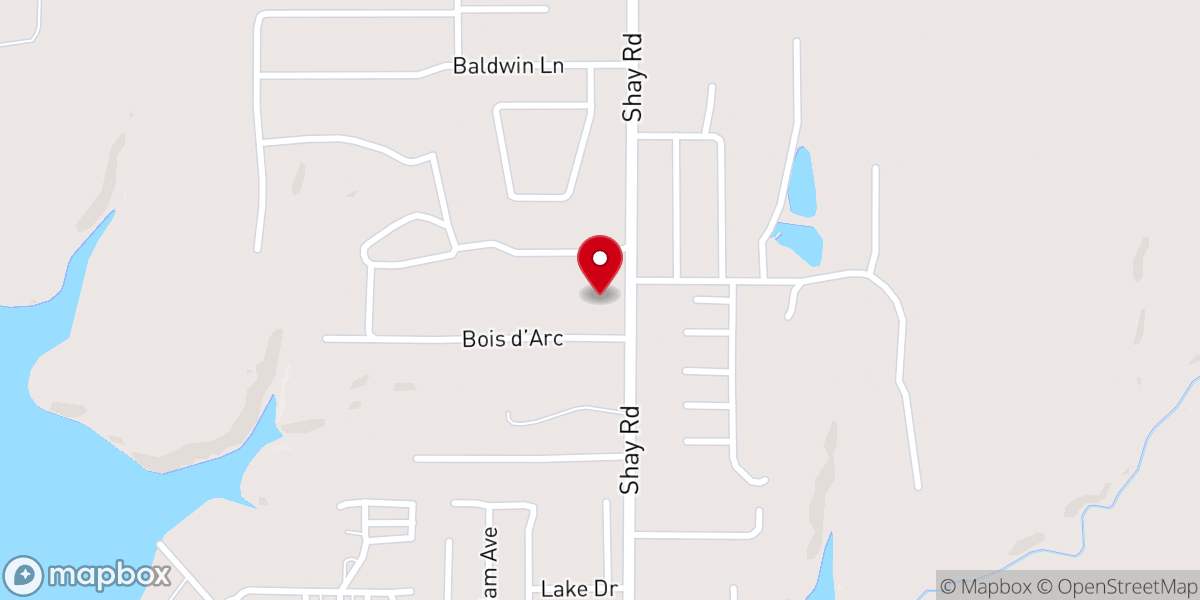 Map showing location of Texoma Southern Baptist Church