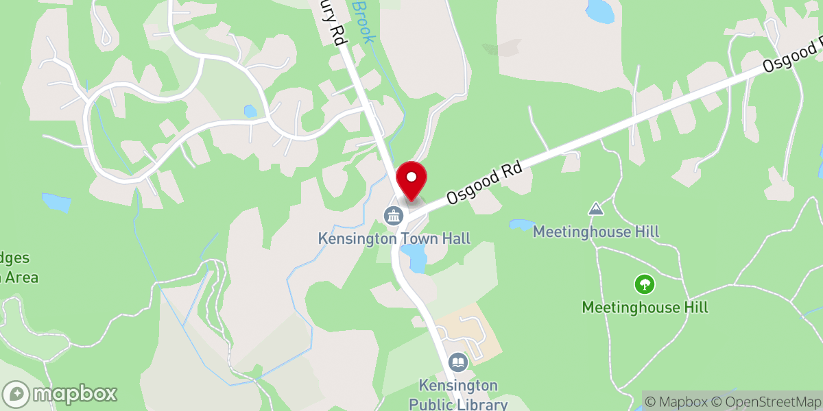 Map showing location of Kensington Congregational Church