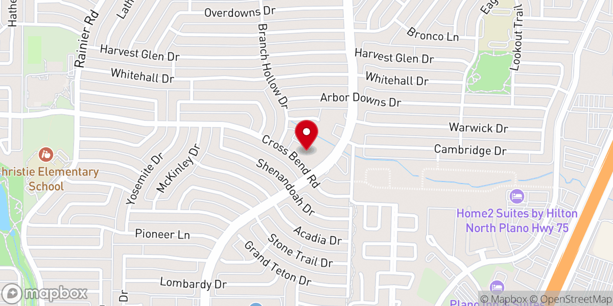 Map showing location of Reclamation Church