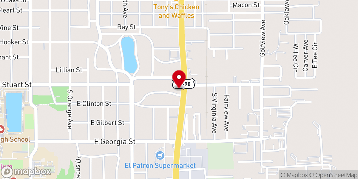 Map showing location of Christian Home Free Will Baptist
