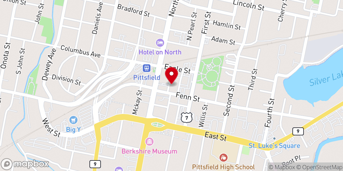 Map showing location of Pittsfield Office Of Cultural Development