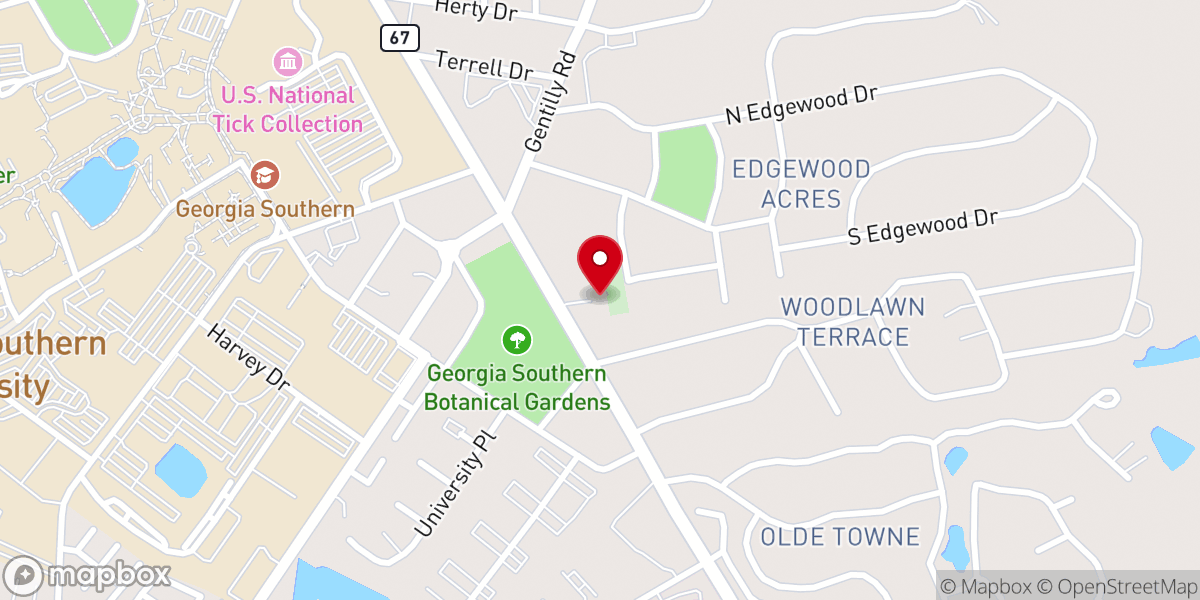 Map showing location of Second St John Missionary Baptist Church