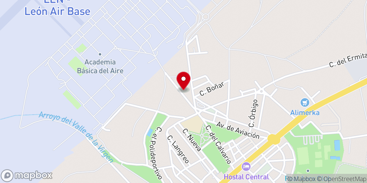 Map showing location of Ermita del Humilladero
