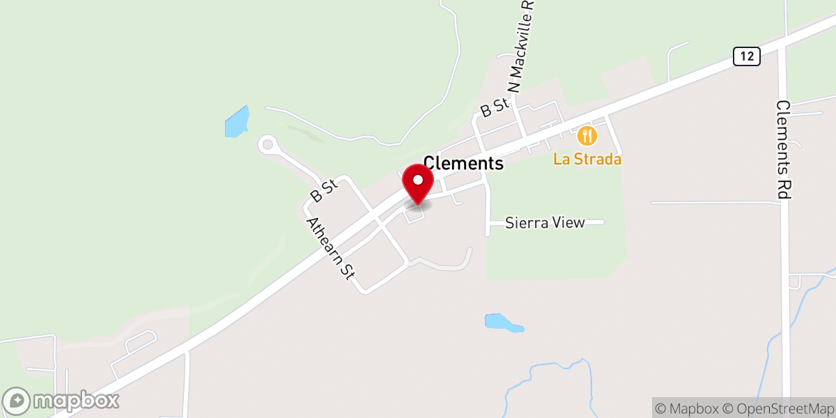 Map showing location of Top of the Hill First Southern Baptist Church
