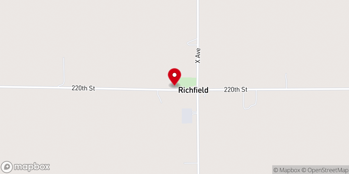 Map showing location of St Peter's Lutheran Church