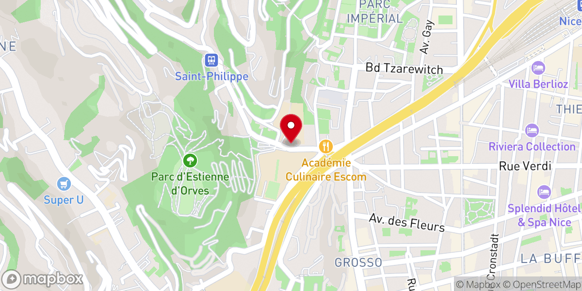 Map showing location of Chapelle Saint-Philippe-Néri de Nice